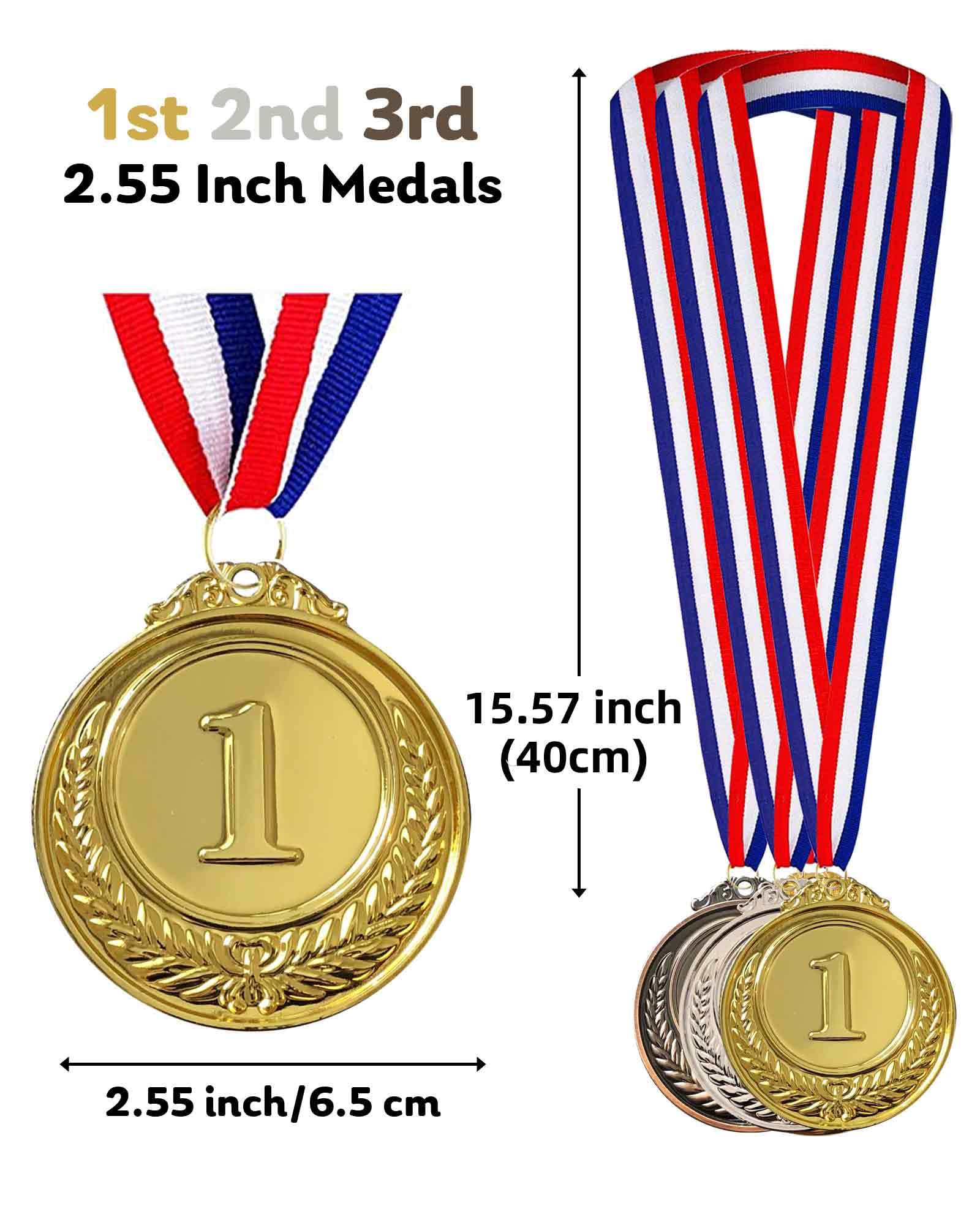 Amazon | Jauisus ゴールドシルバーブロンズメダル 3個 1位 2位 3位